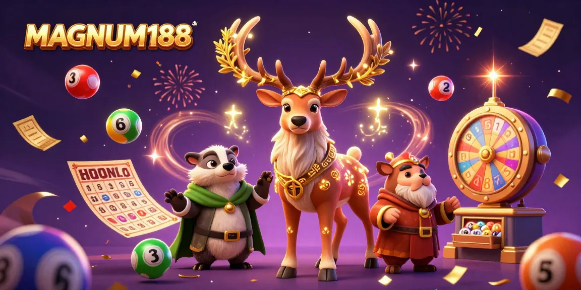 Engage with MAGNUM188, where vibrant lottery elements and mystical characters bring gambling to life.