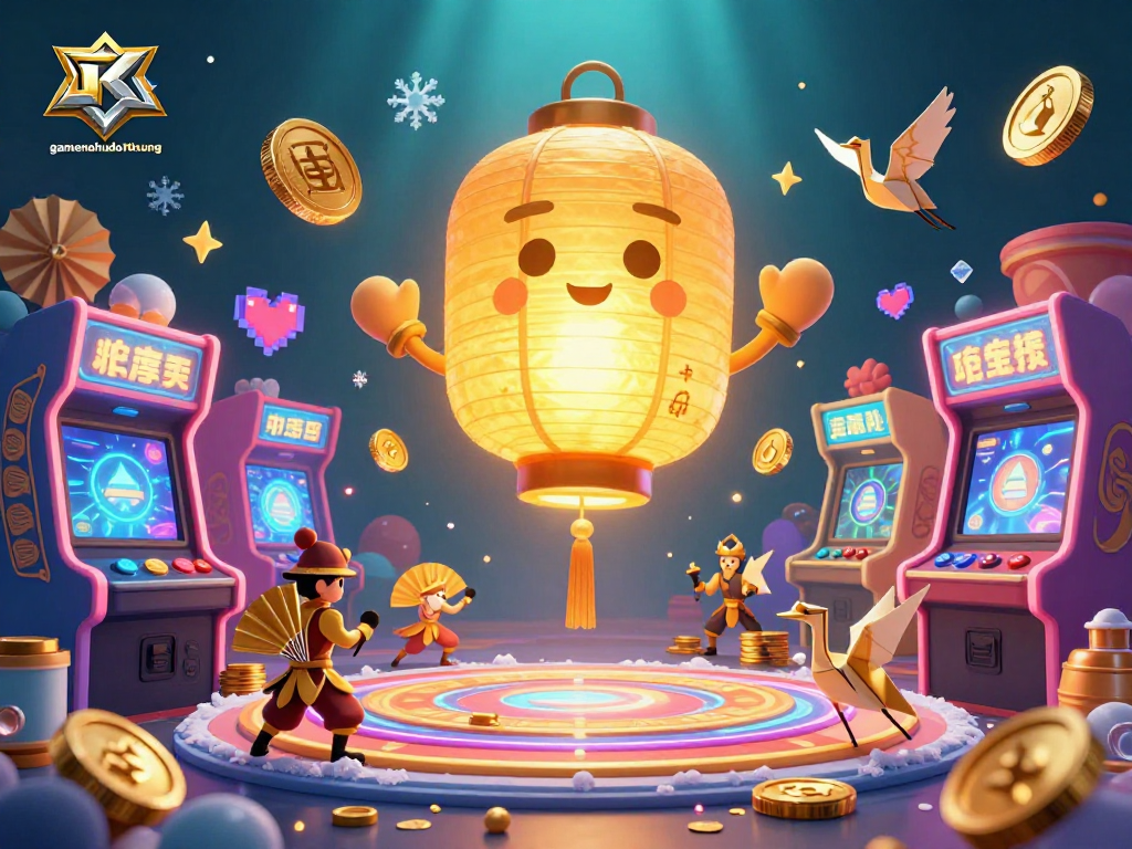 Experience thrilling gameplay at gamenohudoithuong with dynamic scenes featuring glowing lanterns, paper fan warriors, and arcade-style excitement.