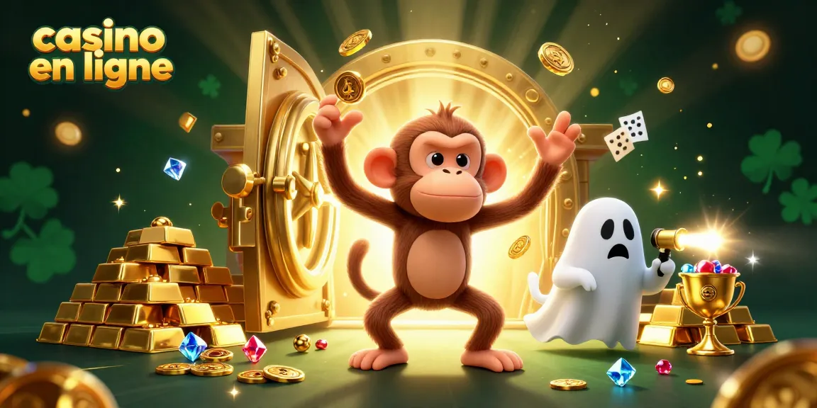 Découvrez des gains fascinants au casino en ligne avec un singe mystérieux et un chiot détective.