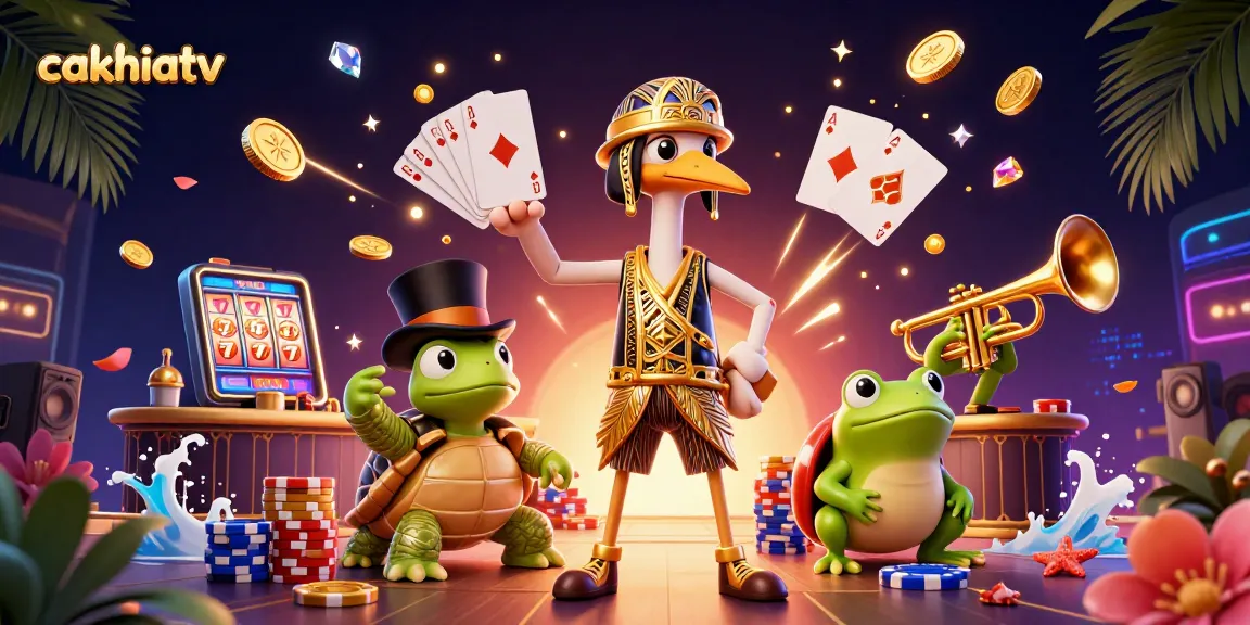 Cakhiatv captures the excitement of gambling with vivid characters and engaging casino elements.