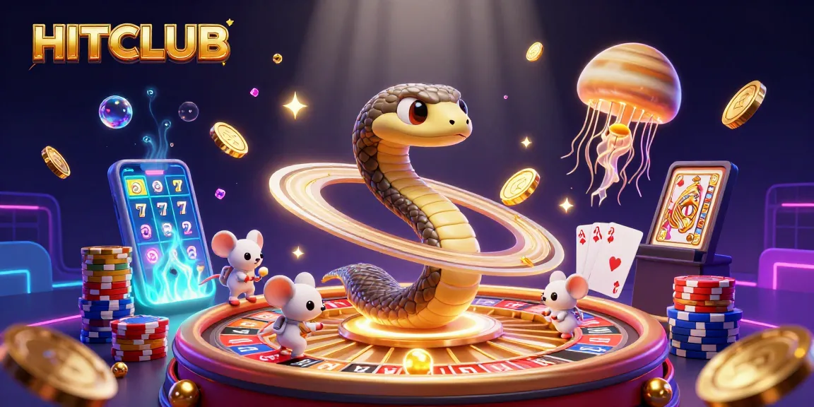 Experience thrilling gameplay at HITCLUB with astronaut mice betting on cosmic roulette