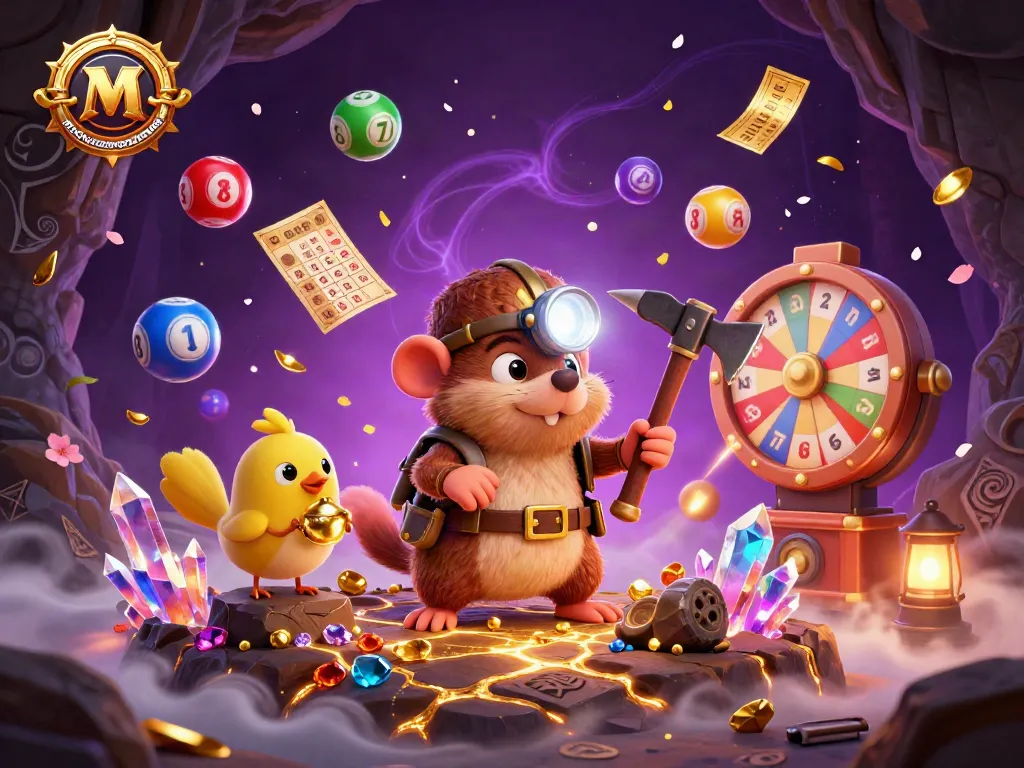 Join the mcluckcasinobonuscodes treasure hunt with vibrant lottery balls and winning symbols!