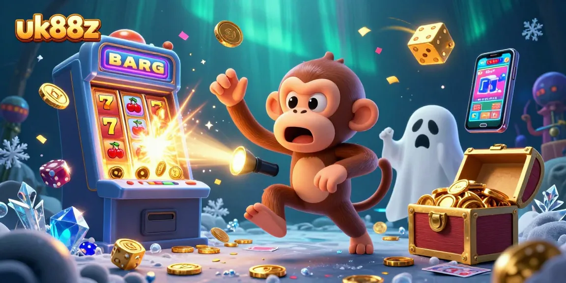 uk88z activates excitement in a haunted casino with a mischievous monkey and ghost-hunter puppy.