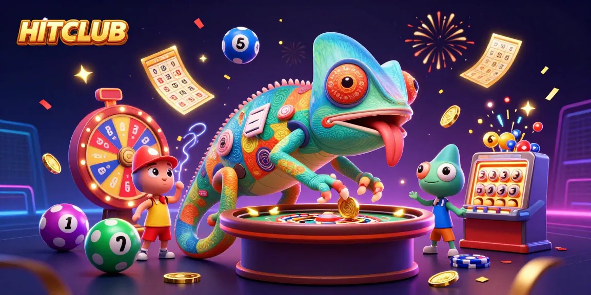 Join the excitement at HITCLUB, where vibrant lottery balls and gold coins bring thrilling wins.