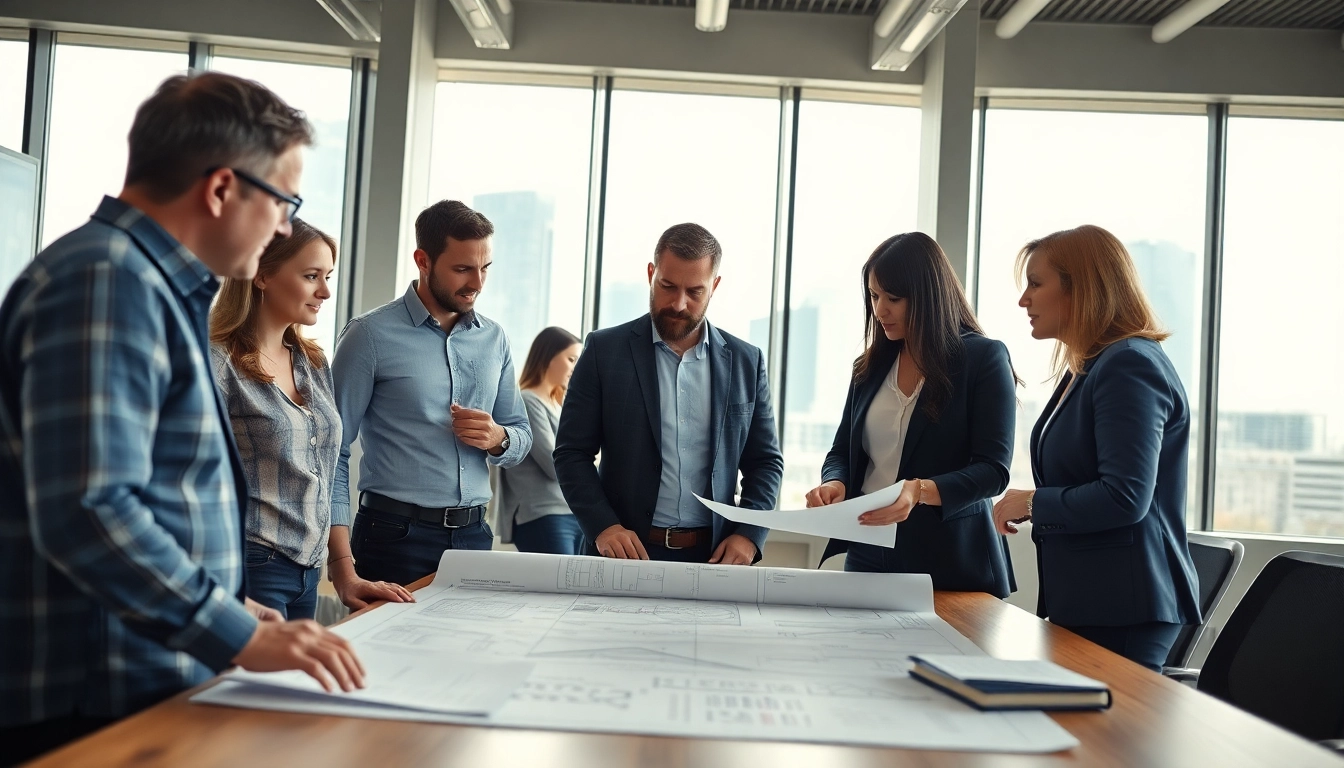 Collaboration within a rail systems company showcasing teamwork and innovation.