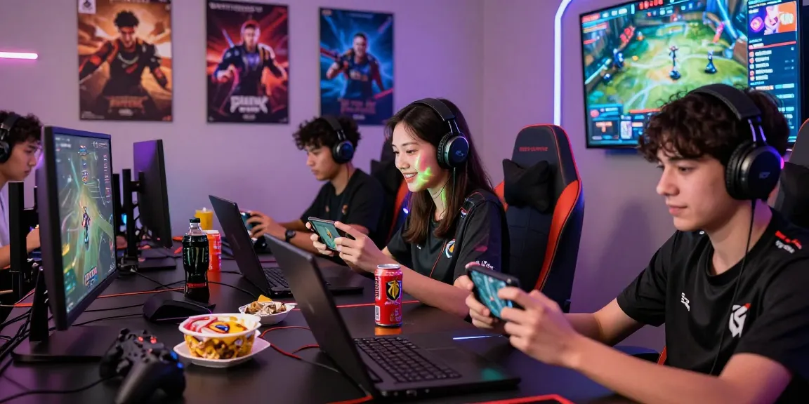 Players enjoying the competitive edge of MANTRA88 in a vibrant gaming atmosphere.