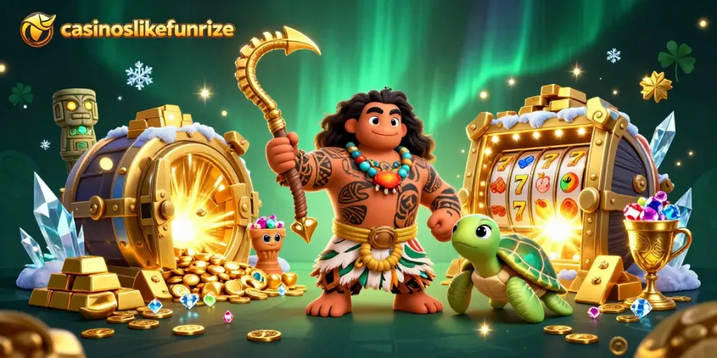 Experience the excitement of casinoslikefunrize with vibrant characters and treasure-rich elements.