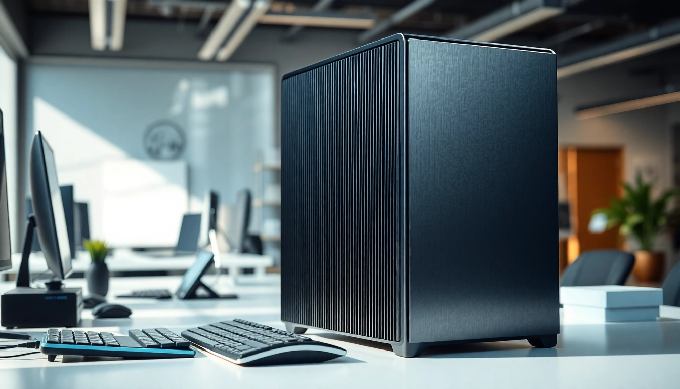 Συναρπαστική αναπαράσταση ενός refurbished pc σε επαγγελματικό περιβάλλον.
