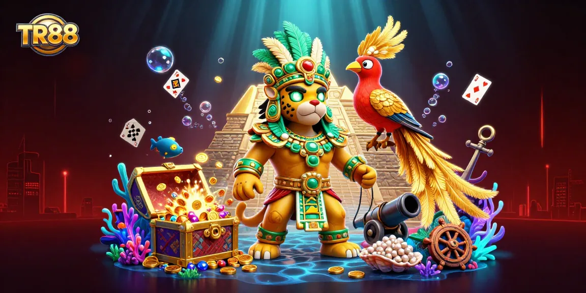 Bet on TR88's exciting games while encountering vibrant casino elements and rich graphics.