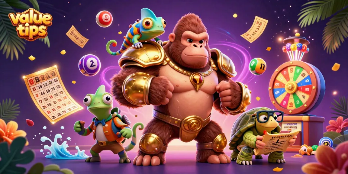 Express value tips for winning strategies in lottery gaming with vibrant animated elements