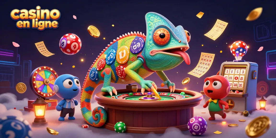 Jouez au casino en ligne avec le chameleon et découvrez des gains en couleurs vives.