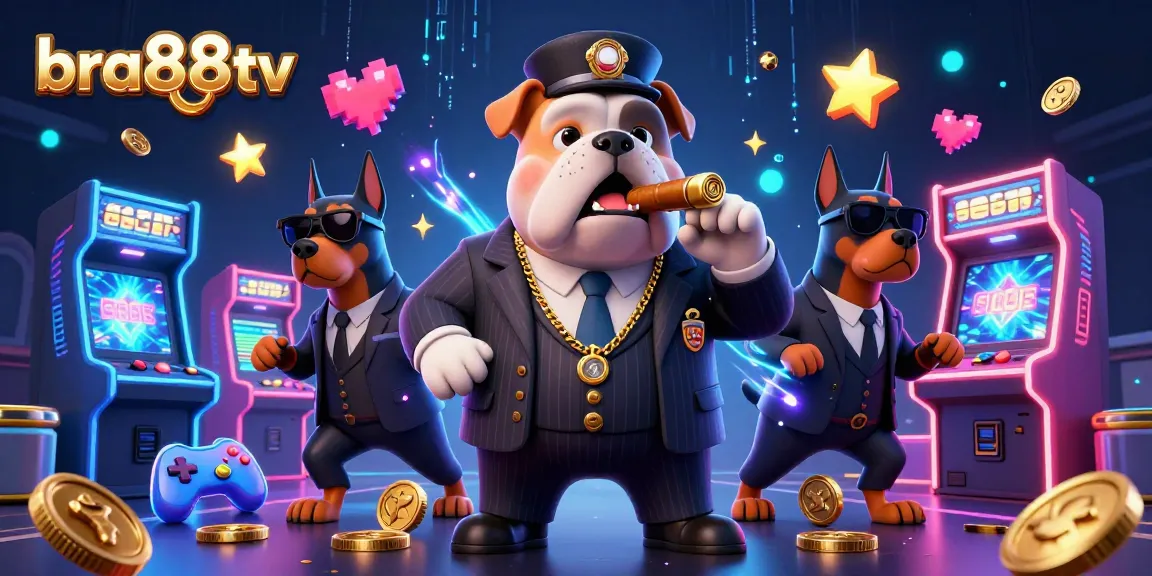Experience the thrill of bra88tv with a vibrant mafia-themed 3D casino scene featuring stunning game elements.