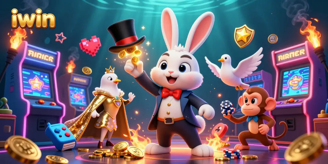 Experience iwin's enchanting casino world with vibrant characters and thrilling game elements.
