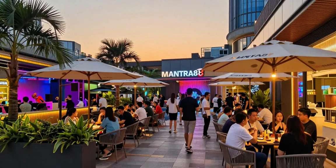 Experience the vibrant MANTRA88 commercial entertainment venue with lively crowds and a modern atmosphere.
