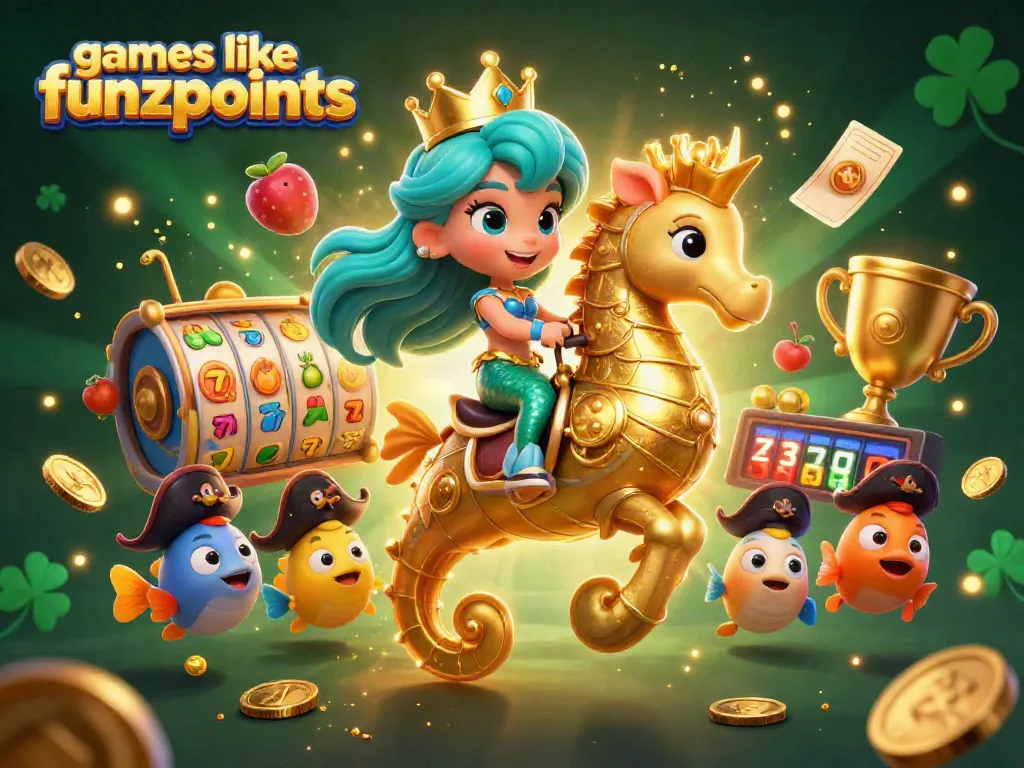 Play engaging games like funzpoints with vibrant 3D illustrations and exciting casino elements.