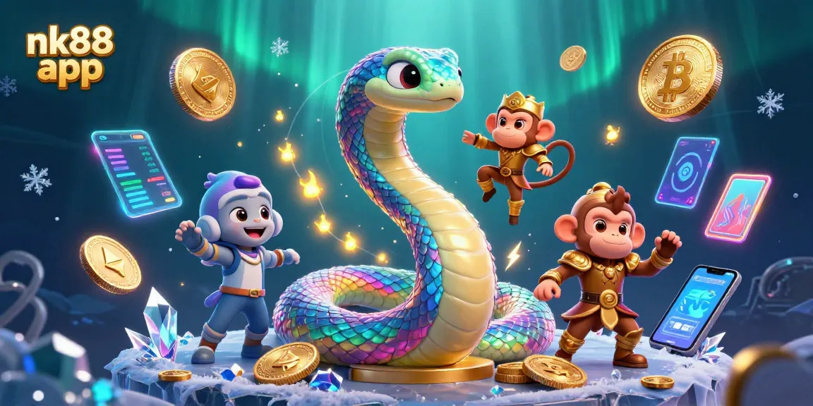 Experience the thrill of nk88 app with vibrant gaming elements and unique characters in action.