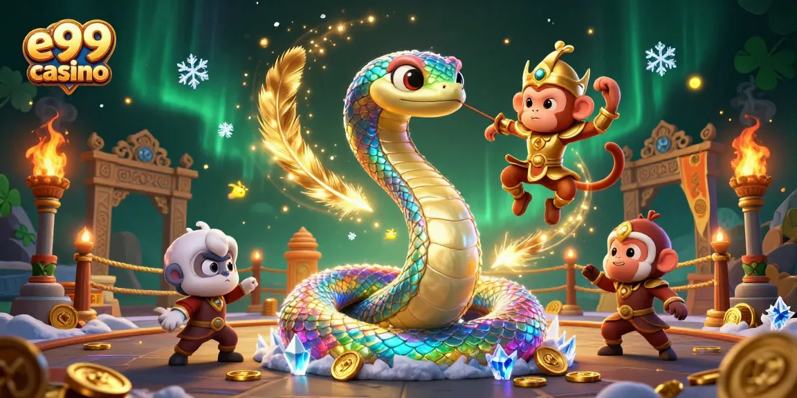 Experience thrilling gameplay at e99 casino with vibrant illustrations and dynamic gaming elements.