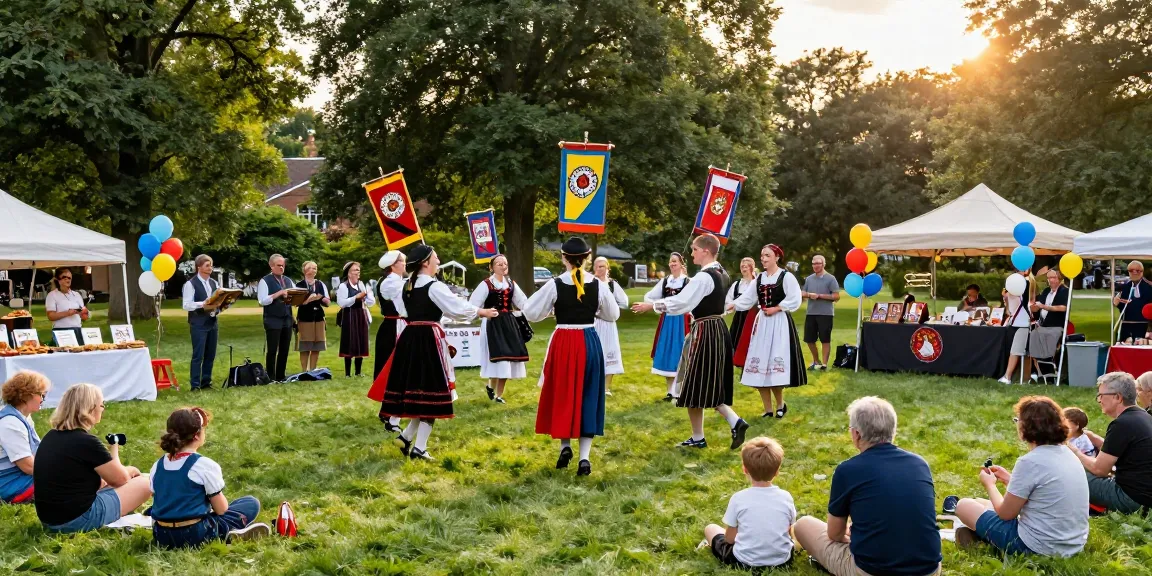 Outdoor festival celebrating Breton culture with music and activities, featuring M98 สล๊อตเว็บตรง vibes.