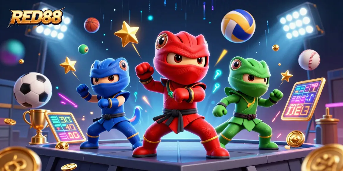 Experience thrilling action with RED88 as ninja chameleons unleash sports betting excitement!