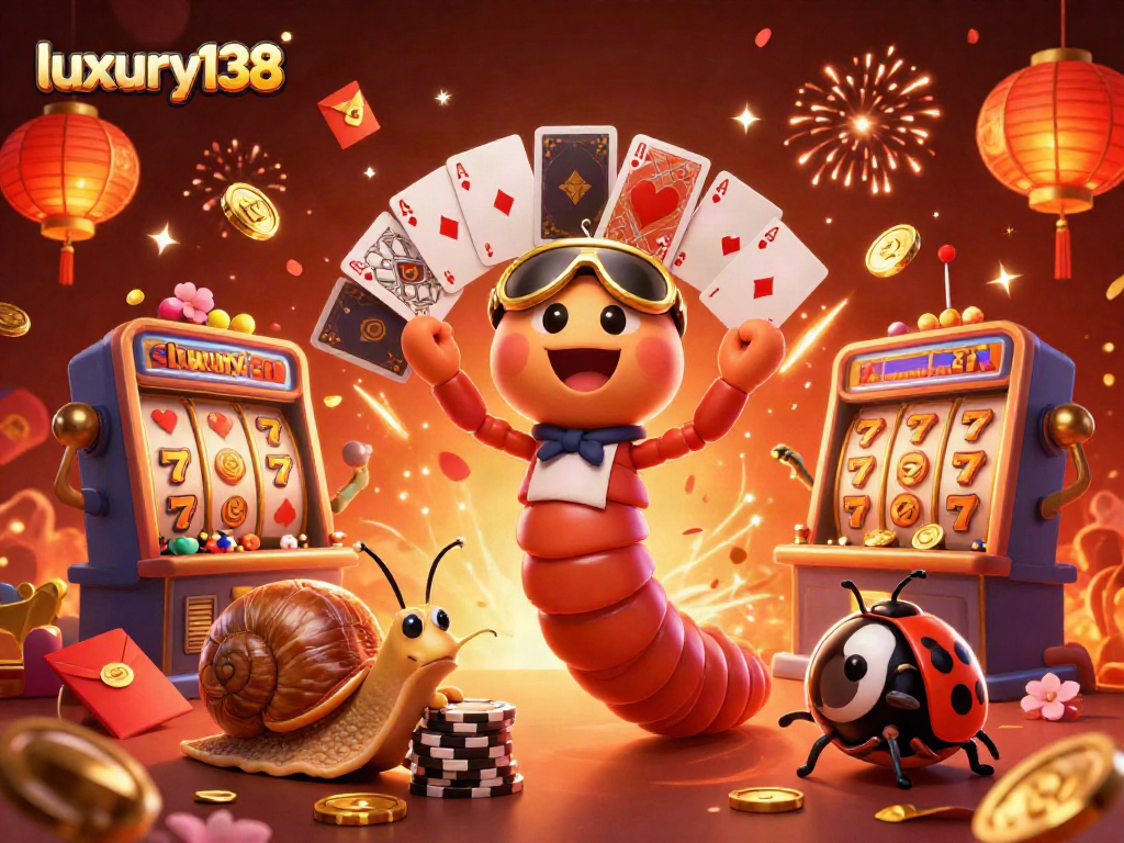 Permainan slot yang seru di luxury138 dengan dealer unik dan chip besar dalam suasana meriah.